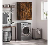 QZZCED Armario de Pared con 3 Compartimentos y Puertas, Armario Flotante de Almacenaje con Tiradores de Cuero Sintético para Sala, Dormitorio u Oficina