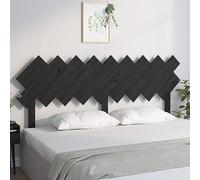 QZZCED Cabecero de cama negro 178 x 3 x 80,5 cm madera maciza de pino cabecero para dormitorio de hotel, cabecero de estudio para dormitorio, segundo dormitorio, hotel