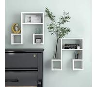 QZZCED Estante de Pared en Forma de Nota Musical, Estante Colgante Decorativo para Libros, Revistas, Marcos de Fotos y Artículos Decorativos, Ideal para Sala de Estar y Dormitorio,