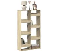 QZZCED Estantería de Madera de Ingeniería Roble Sonoma 100x33x175 cm con 8 Estantes Espaciosos, Librería Clásica Decorativa y Práctica para Almacenamiento Versátil, Estructura