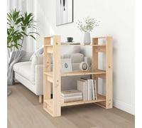 QZZCED Estantería Divisor de Ambientes de Madera Maciza de Pino 80x35x91 cm Mueble de Almacenamiento Versátil para Libros y Objetos Decorativos Estructura Robusta Estante