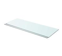 QZZCED Estantes 2 Unidades Panel de Vidrio Transparente Panel de Cristal Templado para Expositor de Productos en Pared y Mostrador 80x30 cm