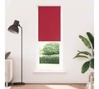 QZZCED Estor Enrollable Opaco Rojo 75x230 cm Tela Ancho 70,7 cm - Persianas Enrollables Opacas para Control Solar y Privacidad - Instalación Versátil con Múltiples Métodos
