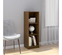 QZZCED Librera/separador de ambientes, color marrón miel, para salón, oficina, hotel, 40 x 30 x 199 cm, madera maciza de pino