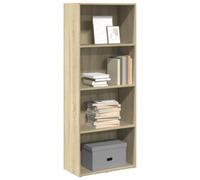 QZZCED Librería Sonoma Roble Multifuncional Estantería para Salón 60x30x152cm Madera