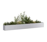 QZZCED Macetero Elevado de Acero Galvanizado para Exteriores, Jardinera Profunda sin Fondo para Plantas, Verduras y Hierbas en Jardines, Balcones o Patios, Estructura