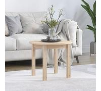 QZZCED Mesa de Centro de Madera de Pino Maciza, Mesa de Salón Rústica con Superficie Práctica y Estructura Estable para Sala de Estar, Incluye Manual de Montaje