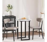 QZZCED Mesa Redonda Minimalista de Madera Sólida para Comedor u Oficina, Superficie Opaca y Resistente, Diseño Moderno con Líneas Limpias, Mueble Funcional y Duradero