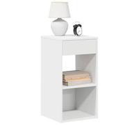 QZZCED Mesillas de noche con cajón 2 uds. Muebles de noche blancos armarios de noche para salas de estar 35 x 34 x 66,5 cm