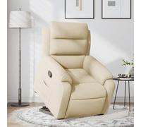 QZZCED Sillón de relax con ayuda para levantarse, color crema