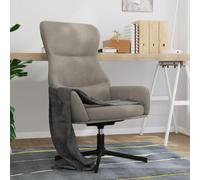 QZZCED Sillón de relax de terciopelo gris claro para sala de espera para dormitorio oficina