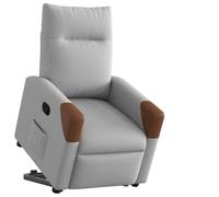 QZZCED Sillón reclinable elevable de Tela Gris Nube Sillón Reclinable Elevador Eléctrico para Personas Mayores con Función Manual
