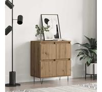 QZZCED Vitrina Marrón Aparador de Madera con Amplio Almacenaje y Estructura Estable para Hogar 60 x 35 x 70 cm Madera contrachapada