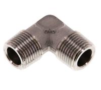 R 3/8'' Macho Codo de 90 grados de acero inoxidable 150 Bar