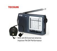 (R-9012 con antena) Radio portátil de corte onde TECSUN R-9012 AM/FM/SW a 12 bandas AN-05