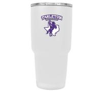 R and R Imports Tarleton State University 24 oz White Insulated Stainless Steel Tumbler White Officially Licensed Collegiate Pr