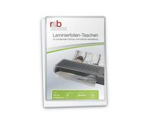 R & B ft de A4 - 80 plastificar A4, 216 x 303 mm, 2 x 80 Mic, 100 unidades, bril