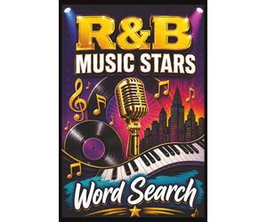 R&B Music Stars Word Search: Large Print Puzzle Book for Adults & Seniors with 50 Soulful Puzzles, 450 Total Words, R&B Legends & Music Memories ... Featuring Pop, Rock, R&B, Country, & Jazz)
