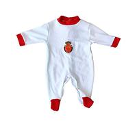 R.C.D. Mallorca Mameluco Blanco para bebé, Unisex Adulto, 12 Months