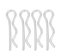 R Clips de Retención 30 pcs 1.6 x 28 mm, Pasadores de Fijación en Zinc, Clip de Tractor, Enganche Mecánico, Fijador con Cabezal de Resorte para Reparación y Montaje