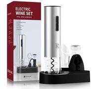 R Conlifeus Abridor de botellas eléctrico de alta calidad: abridor de botellas de vino eléctrico de un solo toque, juego de abridor de botellas con destornillador inalámbrico inteligente recargable