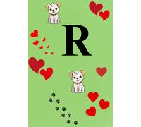 R: Cute little A5 lined and dated notebook for people with a name beginning with the letter R