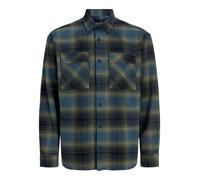 R.D.D. ROYAL DENIM DIVISION Camisa 'RDDCHARLES' azul cian / mostaza / gris / antracita M azul cian / mostaza / gris / antracita