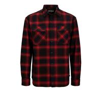 R.D.D. ROYAL DENIM DIVISION Camisa 'RDDCHARLES' rojo / negro S rojo / negro