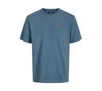 R.D.D. ROYAL DENIM DIVISION Camiseta 'RDDROAD' azul cian / rojo XXL azul cian / rojo