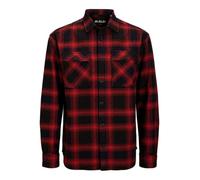 R.d.d. royal denim division Rddcharles Check - Camiseta de Manga Corta (Talla L/S Sn), Pompeian Red, M