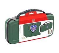 R.D.S. Industries, Inc. - Funda de Viaje de Lujo con Licencia de Game Traveler diseñada para Nintendo Switch, Nintendo Switch 2, OLED, Zelda Hylian Shield, Verde (HS12GRN)