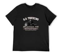 R.D. Trucking Convoy Trucker Retro 70S Film Movie Police T-Shirt Man'S Fashion Cotton Black Clothes Unisex tee M