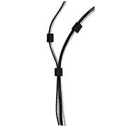R de Go Cable Management Cable Orga Vulcanizante Negro Cable de Las Bandas de Velcro (10 Unidades)
