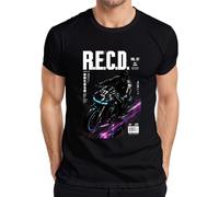 R.E.C.O. Neo Tokyo Cyberpunk Japan Y2K - Camiseta para hombre, Negro , L