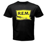 R-E-M-out-of-Time-Alternative-Rock-Band-Mens-Black-T-Shirt