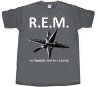R.E.M. Rem Automatic For The People T-Shirt Man'S Fashion Cotton Grey Clothes Unisex tee XXL