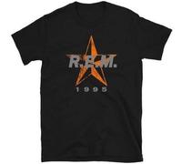 R.E.M T Shirt REM Band Shirt 1980s Alternative Rock tee PTT2703 Black S