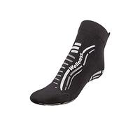 R-Evenge Calcetín de bienestar técnico para todas las actividades en el gimnasio, Pilates, Yoga, GINNÁSTICA POSTURAL, TRX, CROSSFIT, CALISTHENICS, ANTIDESLIZANTE (NEGRO/SILVER, M 38-41), NEGRO/SILVER,