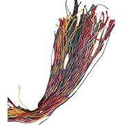 R&F srls, Pulseras de la buena suerte brasileñas 1 paquete de 100 hilos multicolor. Color de cartón aleatorio.