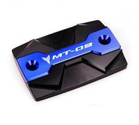 R For MT09 MT-09 FZ09 2015-2019 2020 Piezas de motocicleta CNC tapa de llenado de aceite tapas de depósito de tanque de líquido de frenos delantero y trasero Y(1 front cap-Blue)