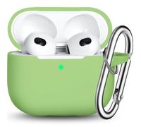 R-fun AirPods 3 Case Cover,Silicona Accesorios de Protección de la Piel con Llavero Compatible con Apple AirPods 3 ª Generación 2021 para Las Mujeres Hombres Niñas Niños, Aguacate