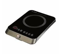 R.G.V. TURBO 2000 Placa de Inducción Un Zona Cocinar Touch Negro / Inox
