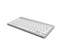 R-Go Compact Break Teclado Bluetooth 5.0, QWERTY US Layout, con Software antirrobo, diseño ergonómico Plano, Compatible con Windows/MacOS, Blanco