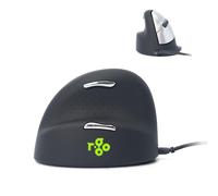 R-Go HE Ergonomic Mouse Left-Handed, Silent Click, Built-in break software, Vert