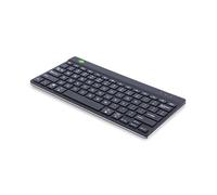 R-Go - Teclado Compacto para Familia, Bluetooth, con Software de Pausa Anti-RSI, Ultrafino, QWERTY (US), inalámbrico, Compatible con Windows/Mac/Linux, Color Negro