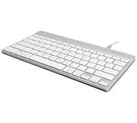 R-Go Tools Teclado ergonómico Compact Break QWERTZ (DE) W128444804 con cable Blanco