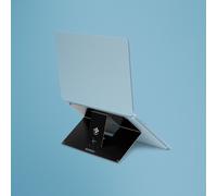 R-Go Tools Supporto Per Laptop R-Go Riser Fissabile, Regolabile, Integrato Con Il Laptop, Alluminio, Nero (laptop Stand R-Go Riser - Integrated With