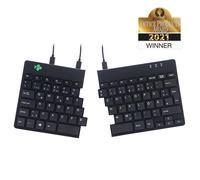 R GO TOOLS R-GO Split Teclado Ergonã“Mico, QWERTZ (DE), Negro, Cableada