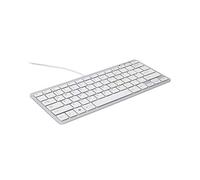 R-Go Tools R-Go - Teclado (AZERTY (FR), Blanco, Cableada, Mini, Alámbrico, USB, AZERTY, Blanco)