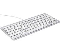 R GO TOOLS R-GO Teclado Compact, QWERTY (UK), Blanco, Cableada